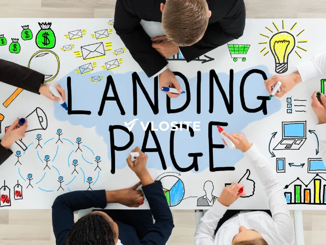 website landing page