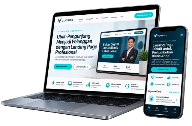 website landing page